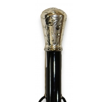 Chausse-pied long pommeau gravé argenté