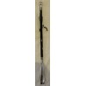 Long shoehorn with a silver ball-shaped knob