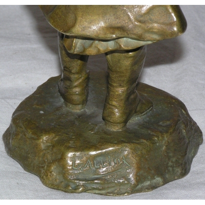  Bronze "Fillette pleurant", signé L. ALLIOT sur  Moinat SA  - Antiquités décoration