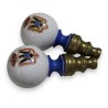 Pair of porcelain roller blind finials