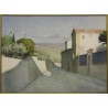 Pastel "Vue de Toscane" signé E. RIVIER