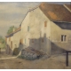 Pastel "Village Vaudois" signé Etienne RIVIER 1946