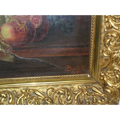 Paintings | Painting entitled ‘Still Life’ signed BARTER Moinat SA  – Antiques and home décor