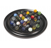 Jeu du Solitaire de Venise en bois et verre