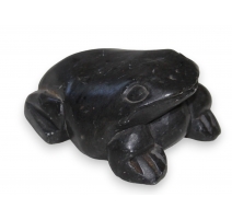 Sculpture Crapaud en obsidienne