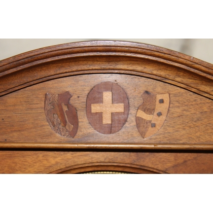 Swiss marquetry clock, signed ‘H.’ on Moinat SA – Antiques and home décor