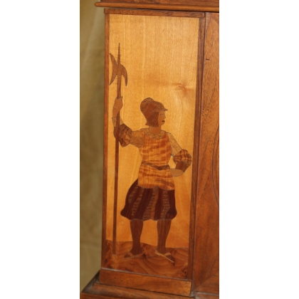 Swiss marquetry clock, signed ‘H.’ on Moinat SA – Antiques and home décor