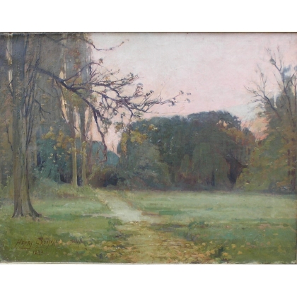 Paintings | Painting entitled ‘Landscape’, signed GROSJEAN Moinat SA  – Antiques and home décor