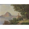 Painting entitled ‘View of Ticino’ by G. DJAKELI