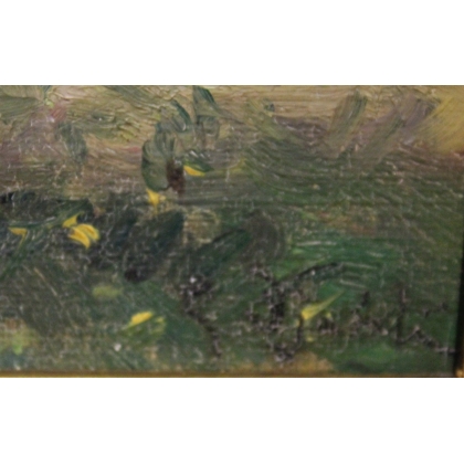 Painting entitled ‘View of Ticino’ by G. DJAKELI
