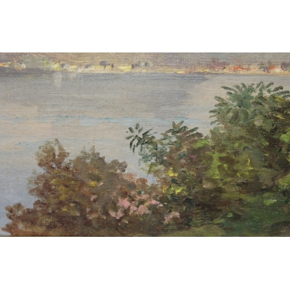 Painting entitled ‘View of Ticino’ by G. DJAKELI