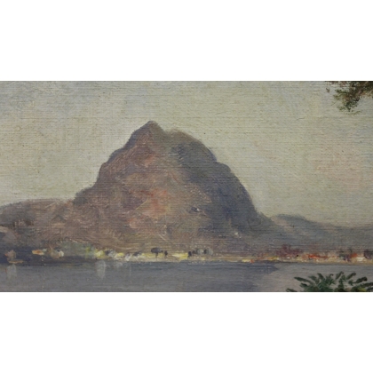 Painting entitled ‘View of Ticino’ by G. DJAKELI