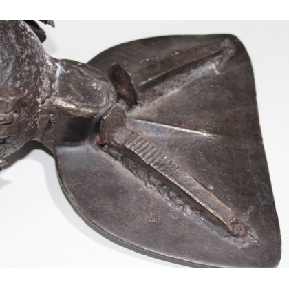 Sculpture \"Dragon\" en fer