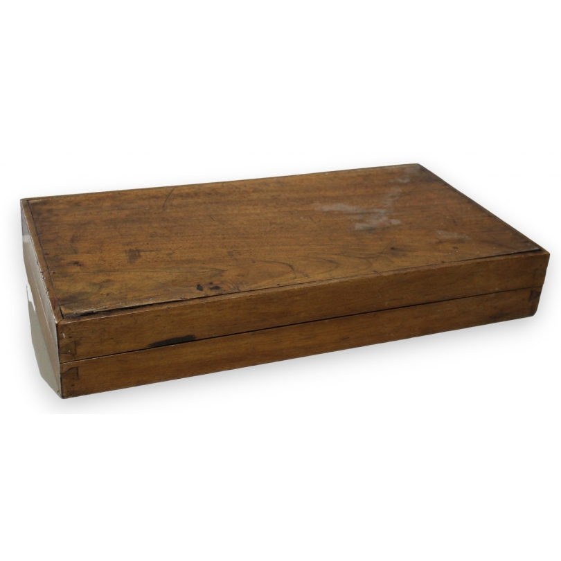 Antique wooden backgammon set