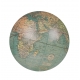 Globe terrestre "Weber Costello" avec socle en alu