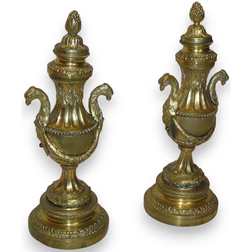 Pair of Louis XVI candlesticks/candle holders. Available from Moinat SA – Antiques and home décor