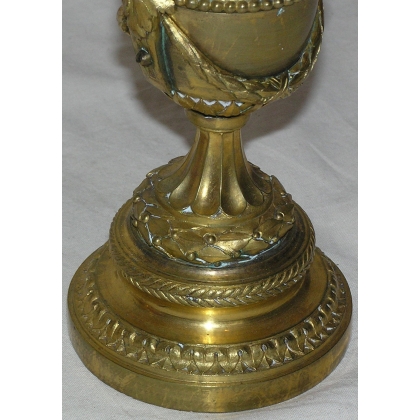Pair of Louis XVI candlesticks/candle holders. Available from Moinat SA – Antiques and home décor