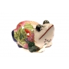 Grenouille en porcelaine polychrome