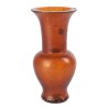 Vase en verre ambre avec incrustations d'or
