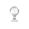 Boule en verre sur piedouche, grande