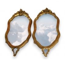 Pair of Baroque mirrors.