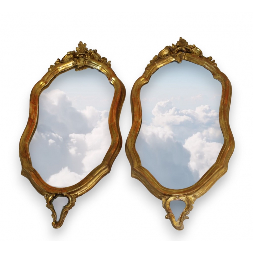 Paire de miroirs Baroque.