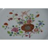 Assiette chinoise décor de fleurs