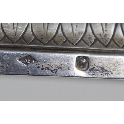 Salière rectangulaire en argent poinçon EICie