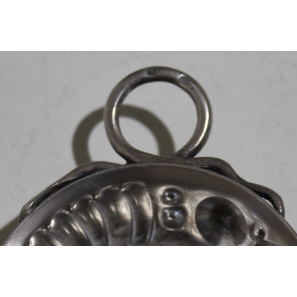 Tastevin en argent anse serpent