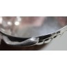 Tastevin en argent anse serpent