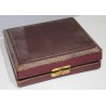 Coffret en cuir avec services en argent par GABERT