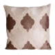 Coussin motif nuages bruns et blancs