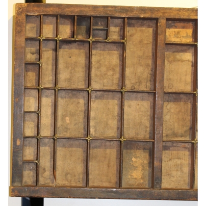 Printer’s drawer marked ‘STEPENSON BLAKE & Co’