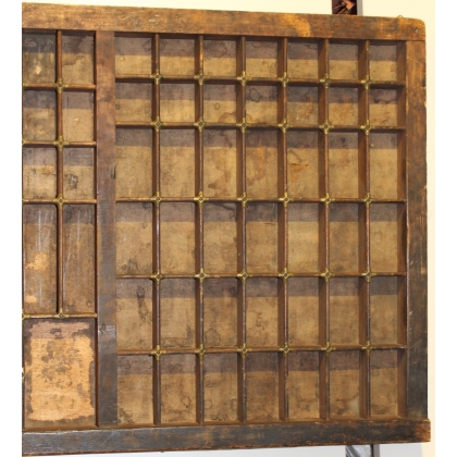 Printer’s drawer marked ‘STEPENSON BLAKE & Co’
