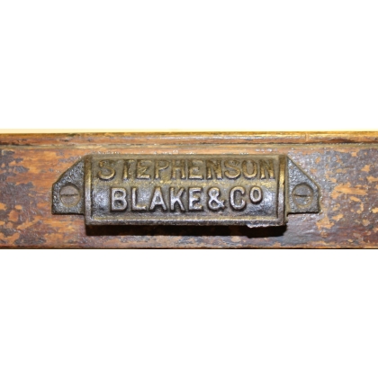 Printer’s drawer marked ‘STEPENSON BLAKE & Co’