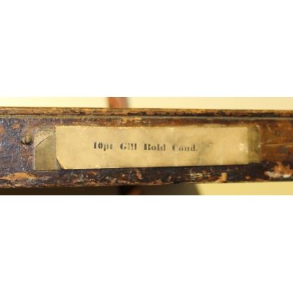 Printer’s drawer marked ‘STEPENSON BLAKE & Co’