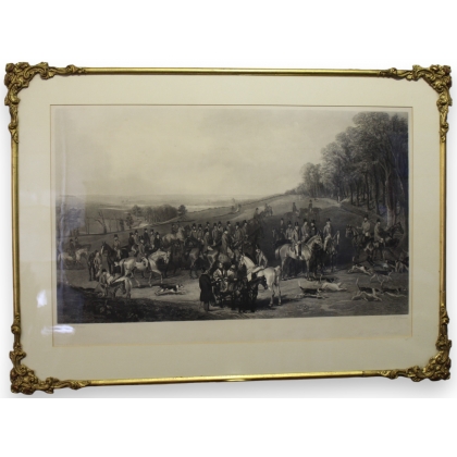 Engraving ‘The Vine Hunt’ by H CALVERT