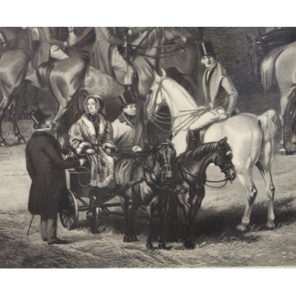 Engraving ‘The Vine Hunt’ by H CALVERT