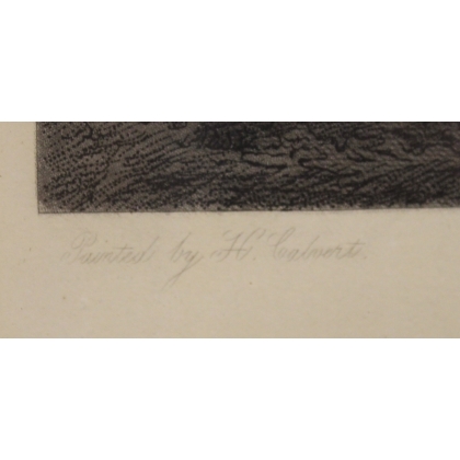 Engraving ‘The Vine Hunt’ by H CALVERT