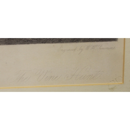 Engraving ‘The Vine Hunt’ by H CALVERT