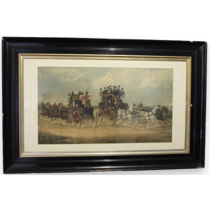 Engraving: ‘Passage of the Carriages’