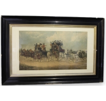 Gravure "Passage des carrosses"