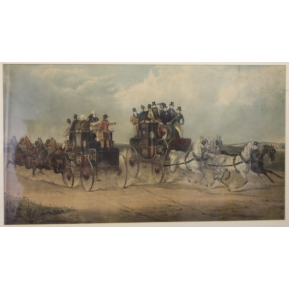 Engraving: ‘Passage of the Carriages’