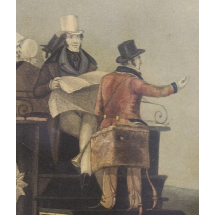Engraving: ‘Passage of the Carriages’