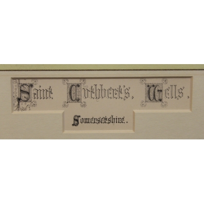 Engraving of ‘Saint Cuthber’s Wells’ by C. WICKES