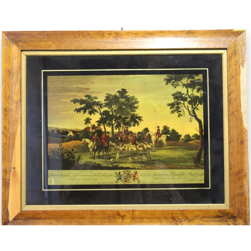 Eglomé glass: ‘Hunting Scene’