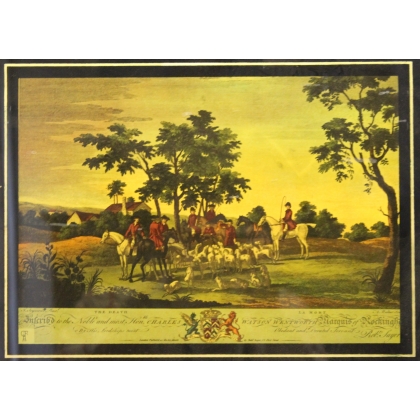 Eglomé glass: ‘Hunting Scene’