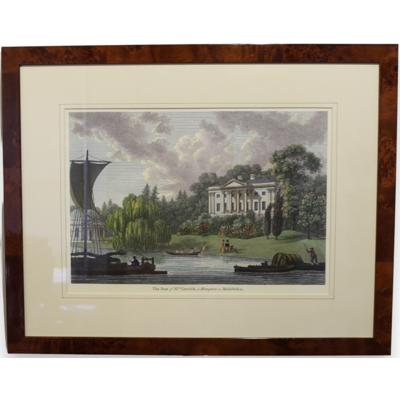 Reproduction of the engraving ‘The Seat of Mrs Garrick’