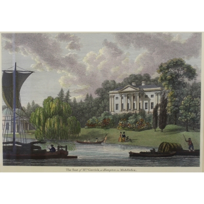Reproduction of the engraving ‘The Seat of Mrs Garrick’