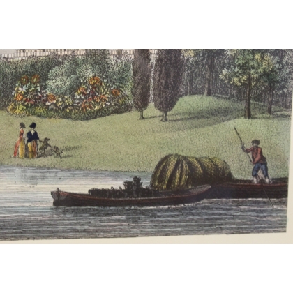 Reproduction of the engraving ‘The Seat of Mrs Garrick’